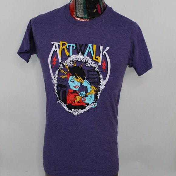 Tultex Tops Magic City Birmingham Alabama Art Walk Tshirt Womens